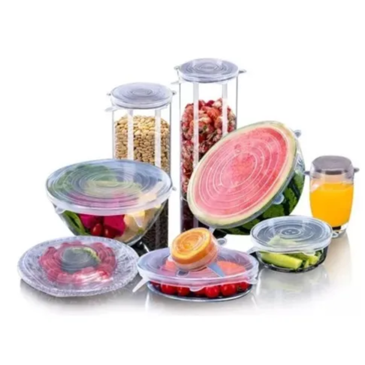 TAPAS SILICONA ELÁSTICAS PARA COCINA